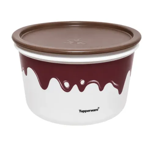 Pote Tupperware Estampado de Chocolate Derretido 1,5L