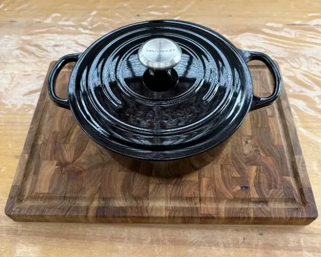 panel redonda le creuset preta - 24cm