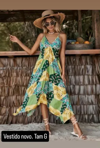 Vestido de viscose SHEIN