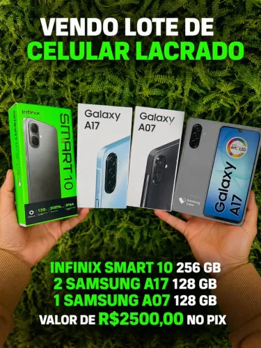 Lote de celulares novos lacrados 
