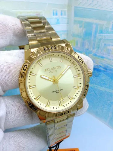 Relógio masculino designer top estiloso prova dágua banhado a ouro