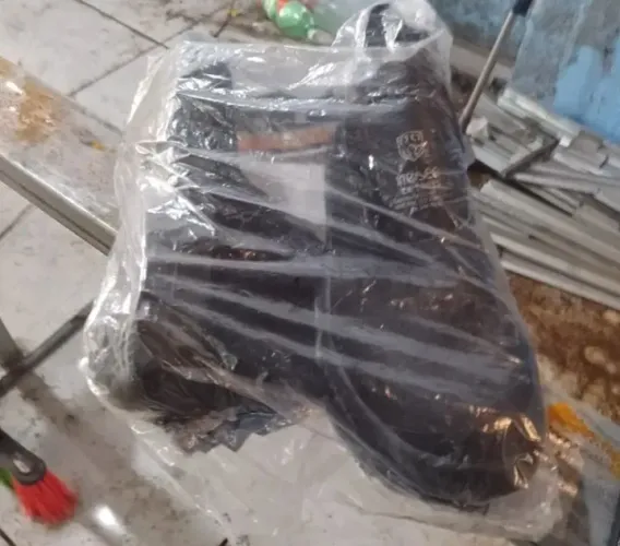 Botina de segurança elástico bico de pvc