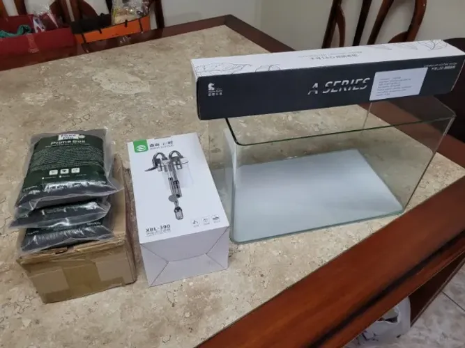 KIT AQUÁRIO PLANTADO COMPLETO - TUDO NOVO NA CAIXA