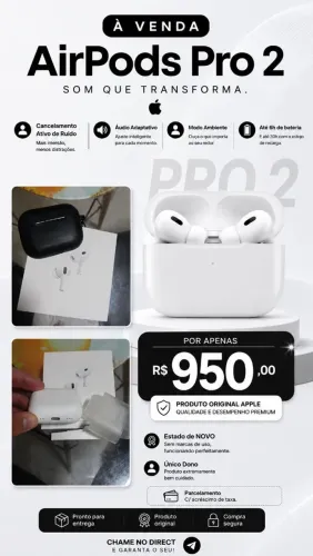 Airpods Pro 2 - Completo - Original Apple.