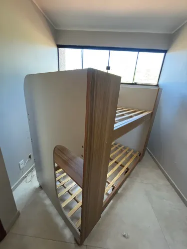 1/4 Beliche Solteiro em Mdf com Kit Pés Cimol Nature/off