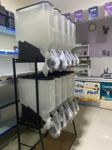 Expositor granel organizador para ração