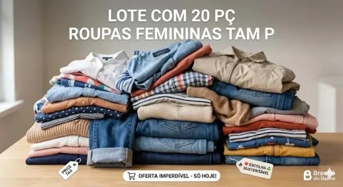 Lote 20 PÇ Roupas Femininas P