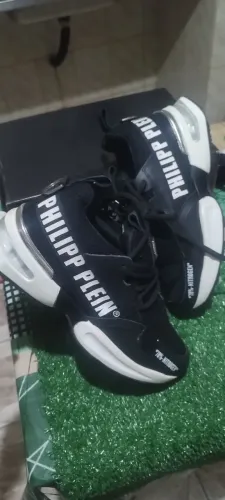 Tênis Phellip plein Tam 40 preto e branco