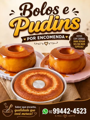 Bolos e pudins