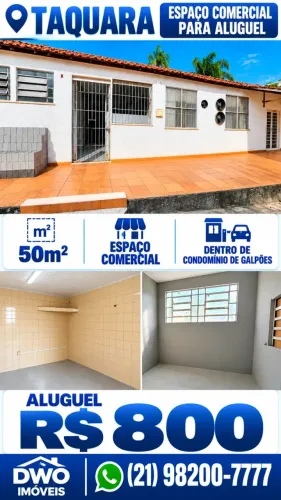 Imóvel para aluguel possui 50 metros quadrados em Taquara - Rio de Janeiro - RJ