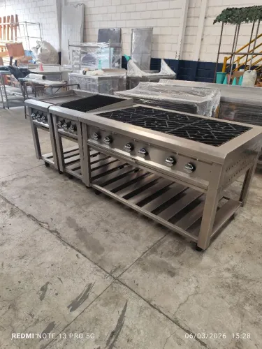 Chapa para hamburgueria profissional em aço inox