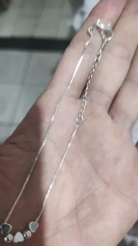 Vendo pulseira de prata feminina 