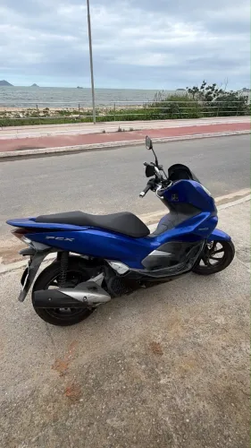 Moto Honda PCX ano 2022 cor Azul