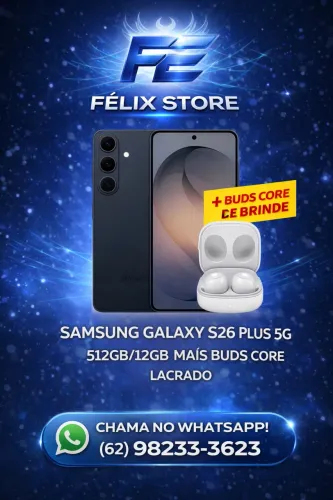 Samsung Galaxy S26 Plus 512GB COM 12GB RAM COM BUDS CORE