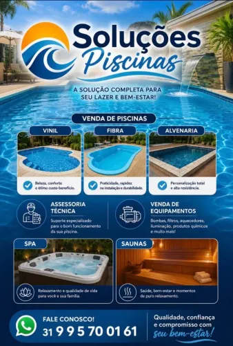 Soluções Piscinas/ vendas e acessória técnica de piscinas em geral