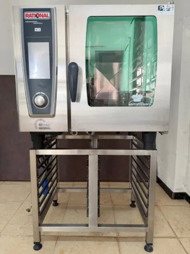 Forno Combinado Rational SCC 61 SelfCookingCenter 6GN - Excelente Estado + Base Inox