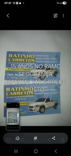 Faz pequenos carretos em geral