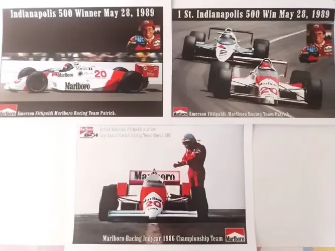 Formula Indy Coleção de 10 Posters Tamanho A4