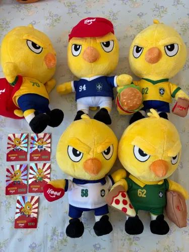 Canarinhos Ifood Coleção de Pelúcias