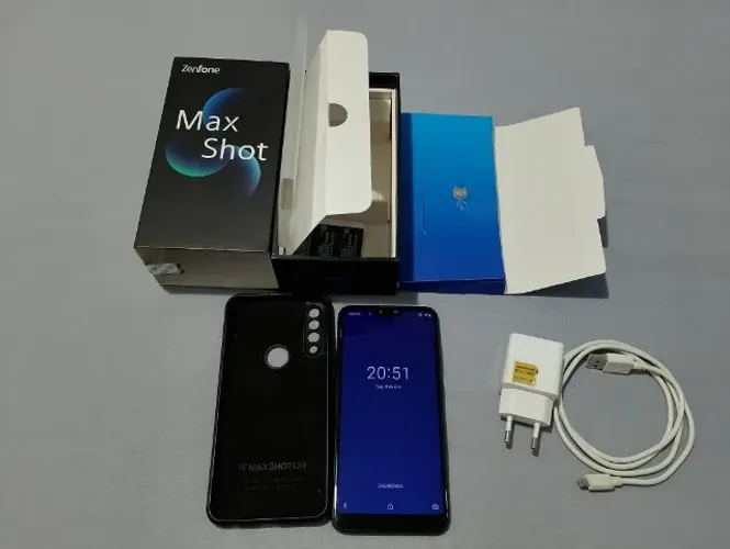 Zenfone Max Shot 64GB Preto - Completo com Caixa - Guarulhos