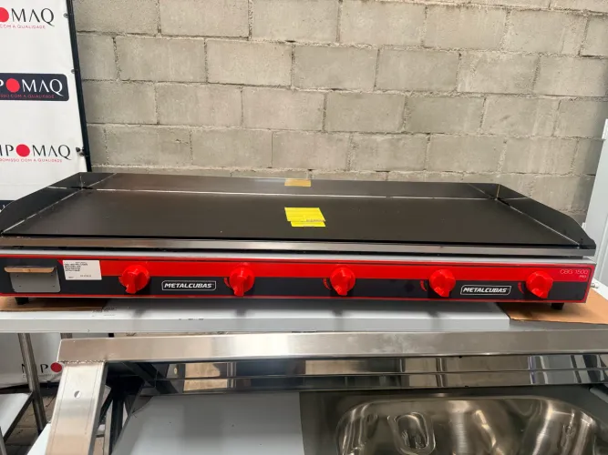 CBG-1500 PRO CHAPA BIFETEIRA GÁS PROFISSIONAL- METALCUBAS