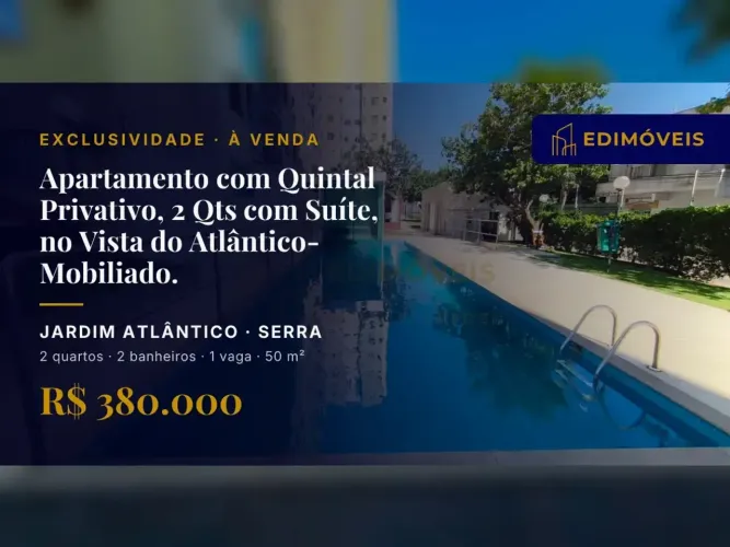 Apartamento 2 quartos no Jardim Atlântico, reformado e pronto para morar