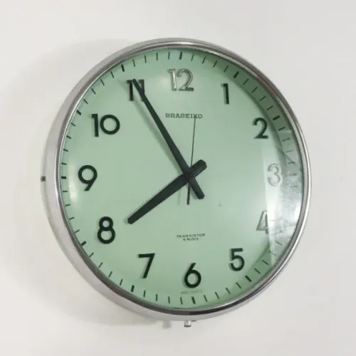 Relógio Antigo de Parede Braseiko Transistor 5 Rubis