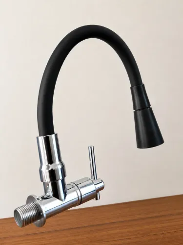 Torneira gourmet de parede flexível
