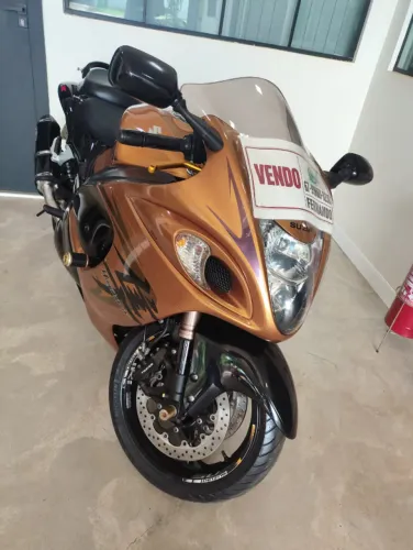 Suzuki GSX1300-R Hayabusa 2010/2011  Dourada Escapamentos Yoshimura R-77 Carbo
