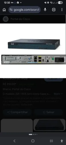 Roteador cisco 1905
