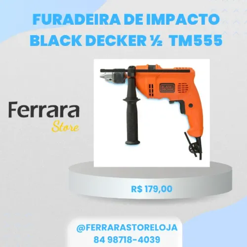 Furadeira B&d Impacto .1/2 560w 13mm 220v (tm555-br)