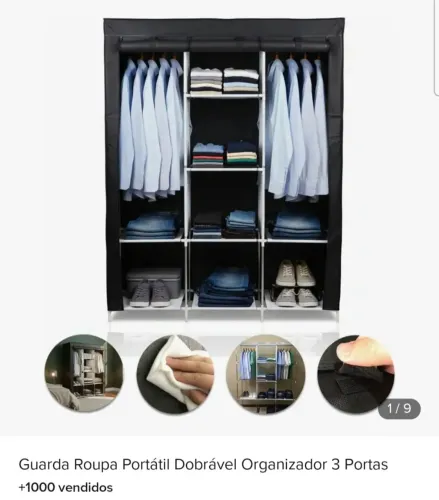 Guarda roupa portátil