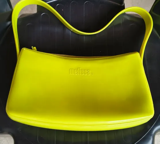 Bolsa baguete melissa verde (aceito negociar valor)