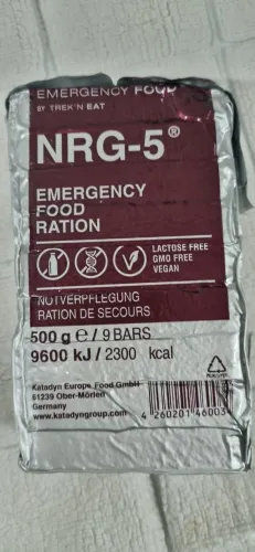 6 pacotes de comida de emergencia NRG-5 - Alemã