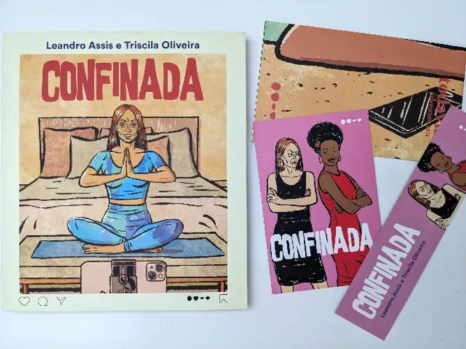 Quadrinho Confinada de Leandro de Assis e Triscila Oliveira - Editora Todavia
