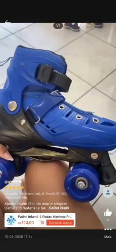 Patins 34 ao 37