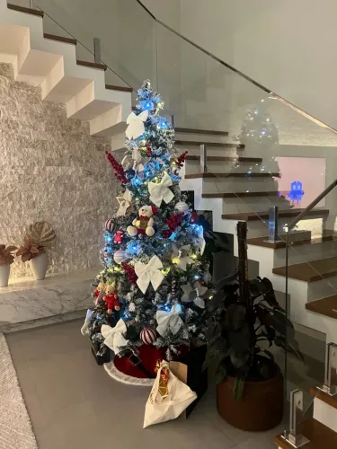 Árvore nevada de Natal 2,10 m
