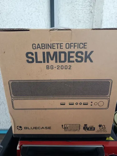 Vendo Gabinete Slim Bluecase, Fonte 200w, Microatx/miniitx - Bg-2002bx. LEIAA.