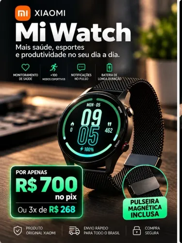 Xiaomi Mi Watch + pulseira magnética 