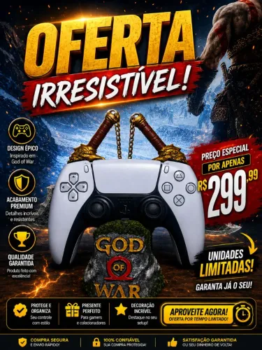 Controle de PS5 usado bem conservado