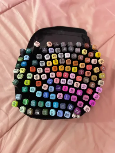 kit de 120 canetas marcadoras Touch (dupla ponta)