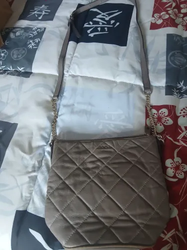 BOLSA TIRA COLO DKNY EVON MEDIAEM COURO DE CORDEIRO METALASSÊ ORIGINAL