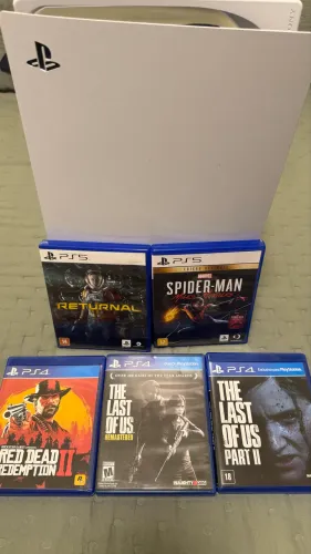 PS5 + MILES + RETURNAL + 3 jogos