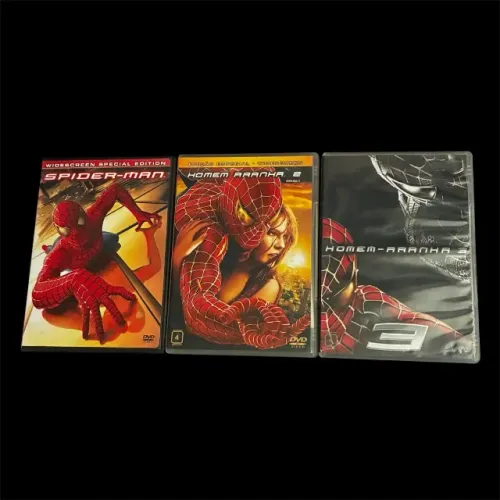 coleção homem-aranha trilogia em dvd