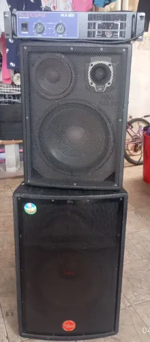 Kit duas caixas passiva,12 e 15 polegadas