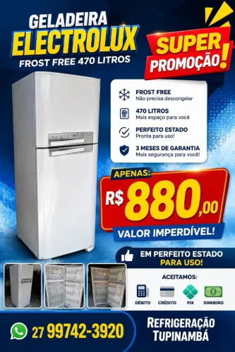 Geladeira Electrolux frost free 470 litros