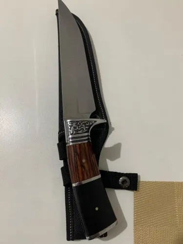 Faca de churrasco FAUE tradicional, aço bom - precisa amolar