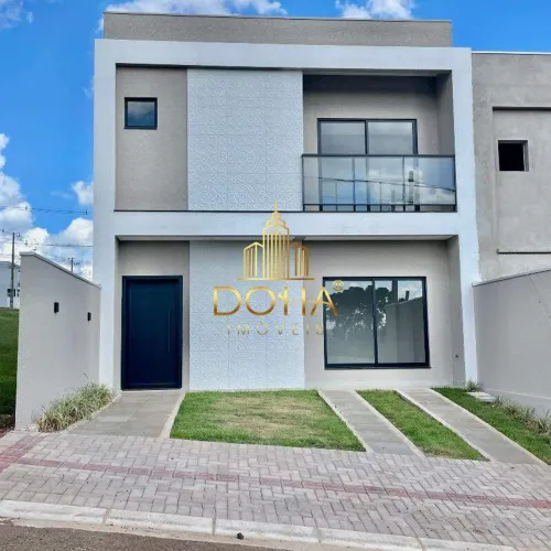 Sobrado Em Condomínio à venda, 3 quartos, 1 suíte, 2 vagas, Universitário - Cascavel/PR