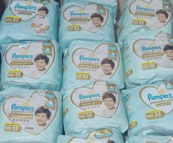 Vendo Fraldas Pampers Premium Care Hipoalergênico XXXG