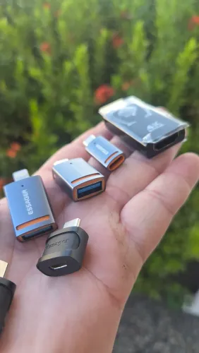Adaptador conversor usb de alto nível p/ Smartphone e Iphone (Suporta alta carga e dados)